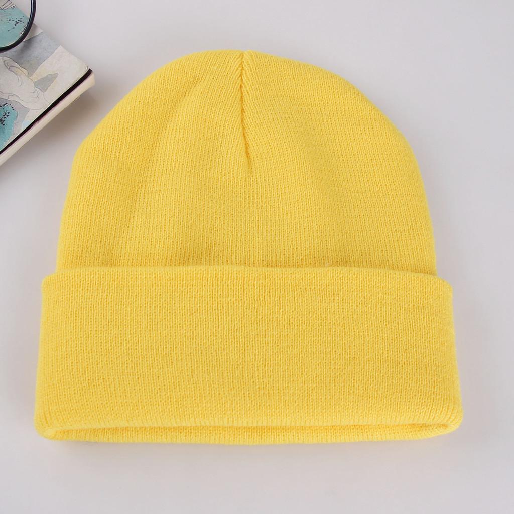Knit Hat For Adults Winter Warmth Windproof Acrylic Cap For Casual Use