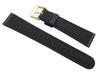 Seiko DED7 18 мм Ремешок для часов из гладкой кожи, Оригинальный, Черный, Мужской,