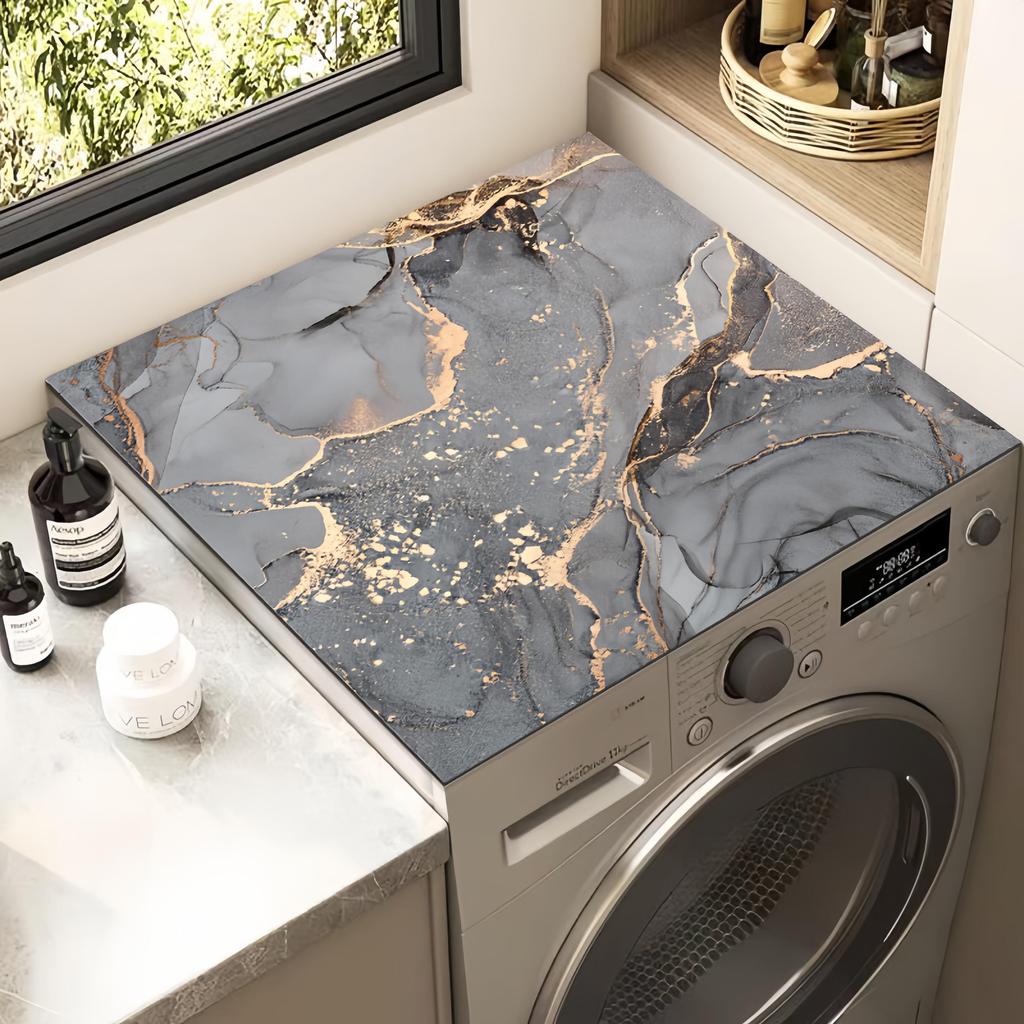 Коврик для защиты от пыли для стиральных машин, нескользящий коврик для холодильников, коврик от солнца и тканевый чехол, впитывающий воду