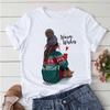 Women's Tshirts Tops Cute Girl Anime Print Feminine T-Shirt Women Clothing Casual Summer O-Neck Tshirt Soft Clothes For Women