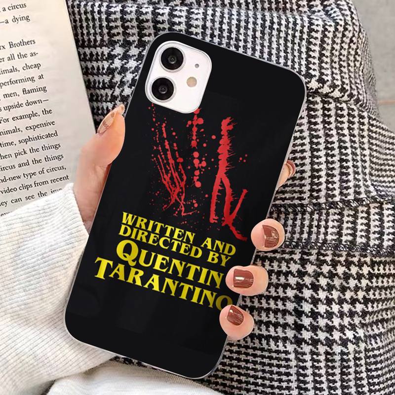 Чехол для телефона "Написано и снято Квентином Тарантино" для iphone 13 8 7 6S Plus X 5S SE 2020 XR 11 12 mini pro XS MAX