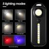 C-type Rechargeable Bicycle Tail Lamp Led Portable Flashlight Waterproof Emergency Torch Flashlamp Cycling Running Riding Hiking