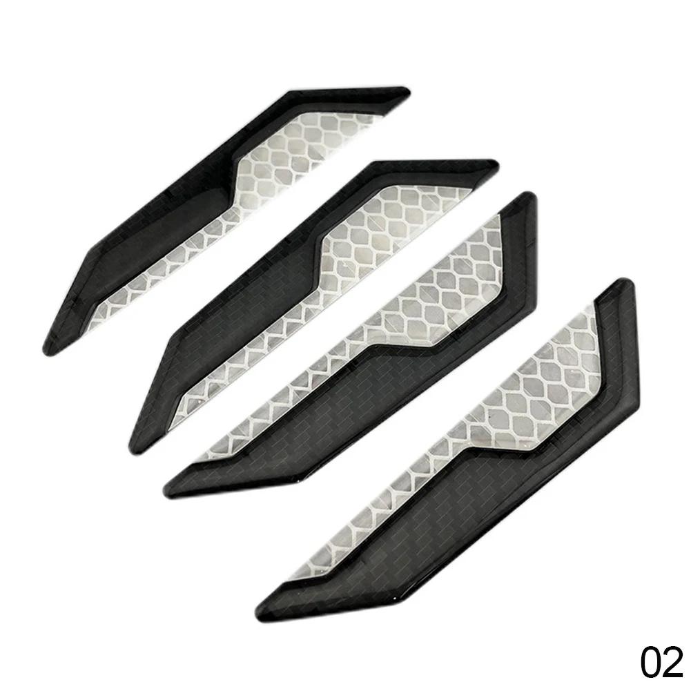 4 шт., противоударные полосы на кромку двери автомобиля, светоотражающие защитные ограждения, защитная полоса для бампера, защитная полоса для двери автомобиля