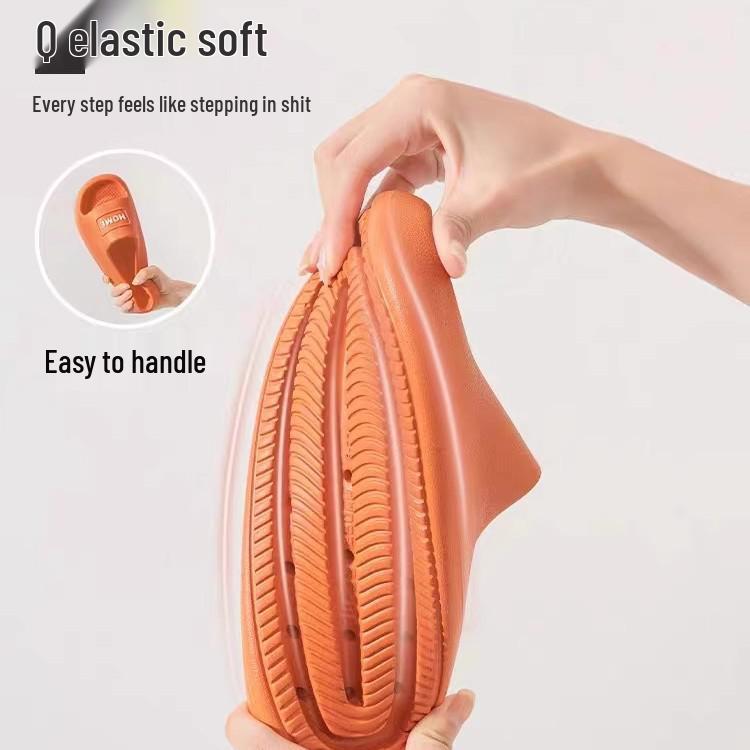 Thick-Soled Non-Slip Shower Sandals for Indoor Use - Water-Draining Summer Slippers