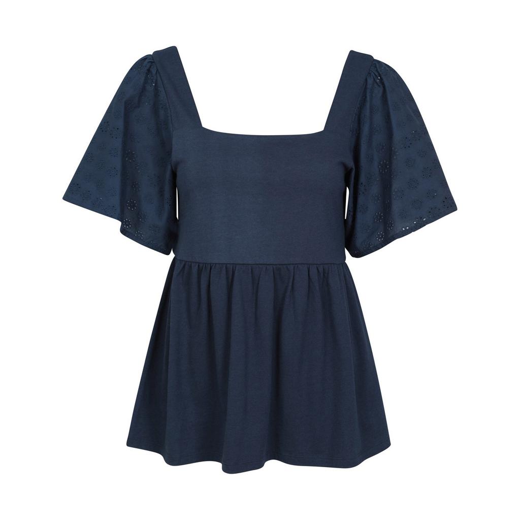 Mountain Warehouse Womens/Ladies Verona Broderie Sleeve Top