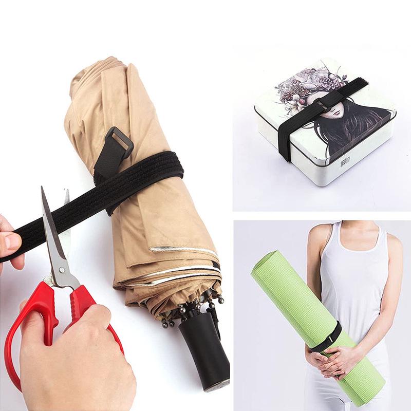 Нейлоновая стяжка для кабеля с липучкой и пряжкой: Регулируемая, отрезная застежка-липучка