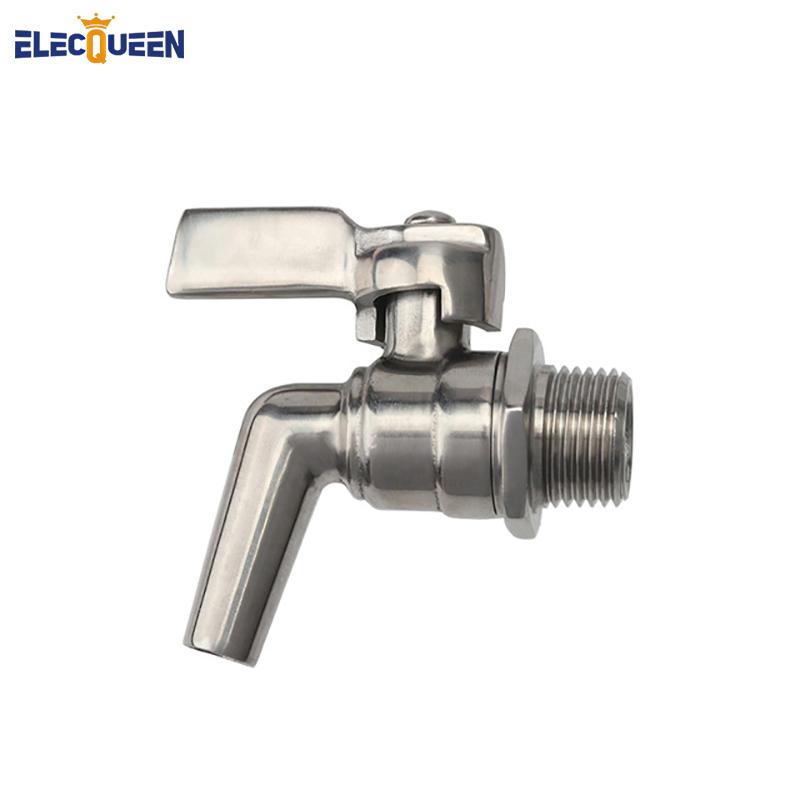 Нержавеющая сталь Пивной 1/2" Кран-дозатор 200PSI Для домашнего пивоварения Бочка Ферментер Вино Пиво Напитки Сок Диспенсер Кран Кеги для напитков