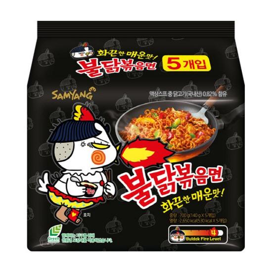 Samyang Булдак Курица жареная по-корейски Рамен 5шт