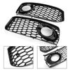 2x Fog Light Grill Grille Black Trim 8T0807681B 8T0807682D For A5 S-Line S5 B8 RS5 2008-2012