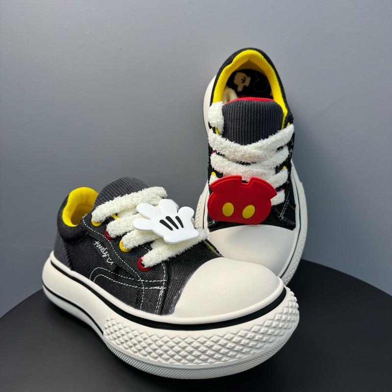 Новые старые уродливые милые туфли на платформе с Микки Маусом, пара повседневных дышащих парусиновых туфель, увеличивающих высоту, низкие кроссовки с большой головой, прилив