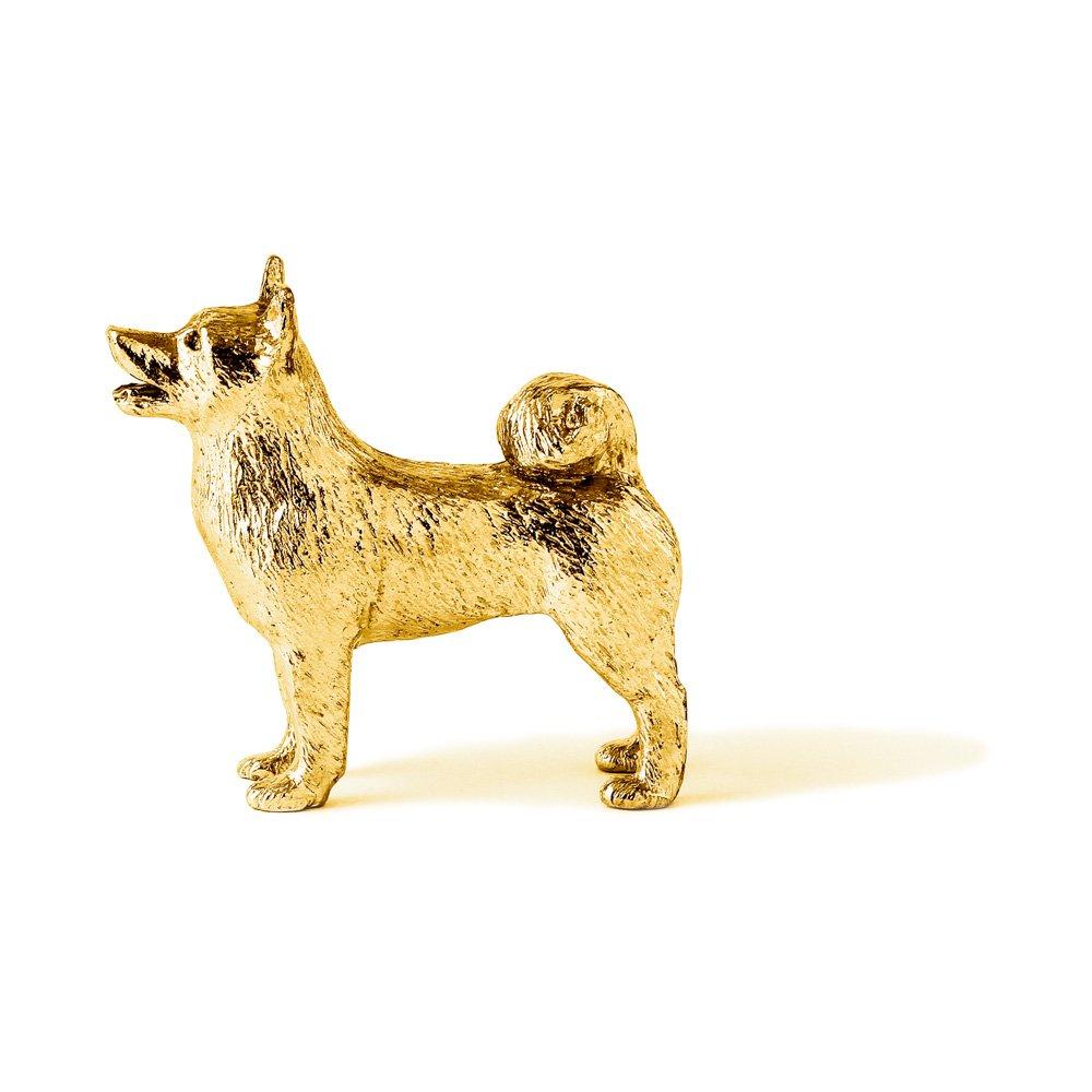 Норвежский бухунд, позолоченный 22 карата, коллекция художественных фигурок собак, сделанных в Англии