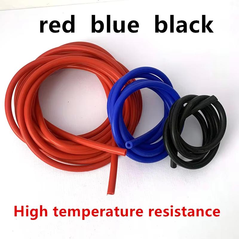 Silicone Hose Length 1M 3M 5M Inner Diameter 3/4mm Thickness 4mm Racing Line Tube Pipe Tube Silicone Hose Red Black Blue