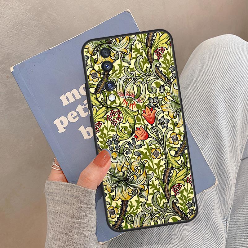 Чехол William Morris для Honor Magic 8 Pro 5 6 7 Lite Чехол для Honor 400 200 90 70 50 X8a X8b X9a X9b X9c