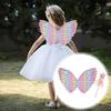 Butterfly Wing Props with Fairy Stick Realistic Patterns Colorful Fairy Wings Props Halloween Decoration