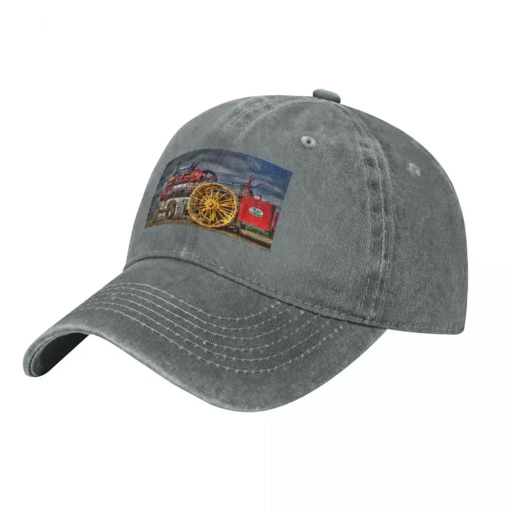 Artistic Russell Steam Traction Engine Baseball Cap western Hat derby hat Golf Luxury Man Hat For Man Women's
