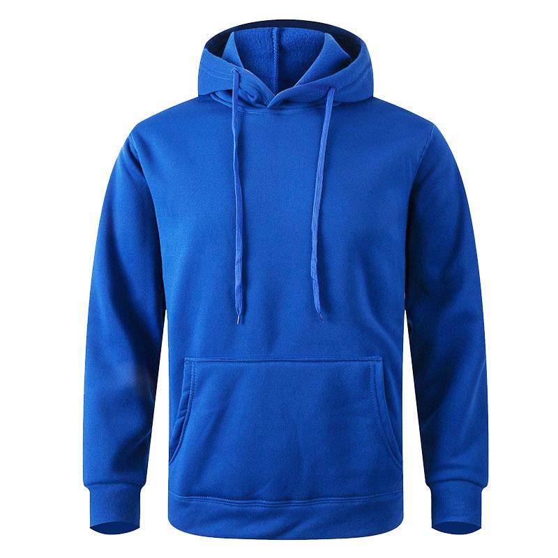 Men's Casual Hoodies Fleece Hip Hop Solid Pullover Sweatshirt Men Sportswear Clothing Sweatshirt Men's Clothing