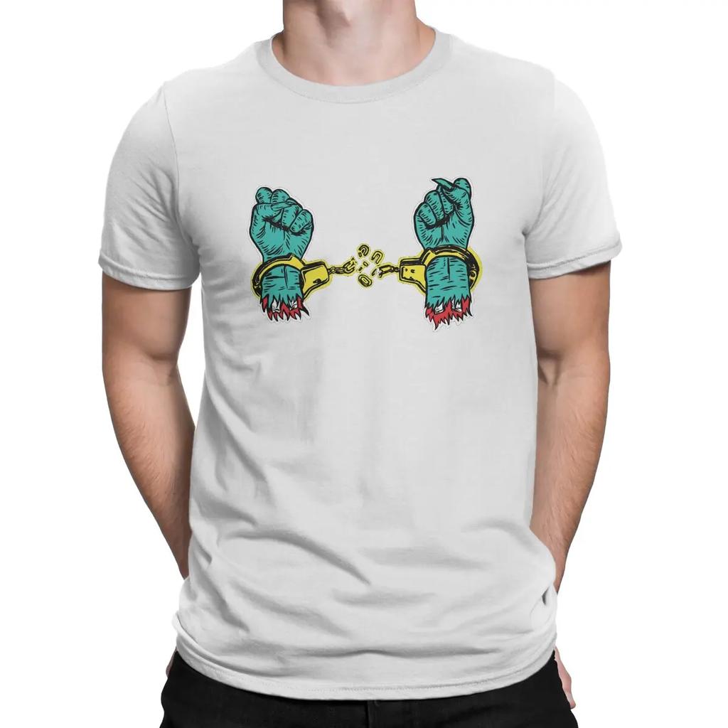 Novelty Bust No Moves Music T-Shirt Men Round Collar Cotton T Shirts Run The Jewels Band Short Sleeve Tees Gift Idea Tops
