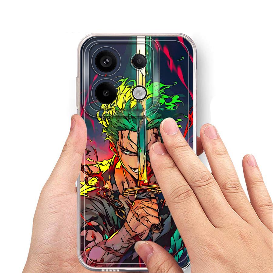 One Piece Zoro Ace Case for Xiaomi Redmi Note 14 Pro Plus 10S 12 13C 12S 9 10 14C A4 11S 11 Note 13 Soft Phone Cover