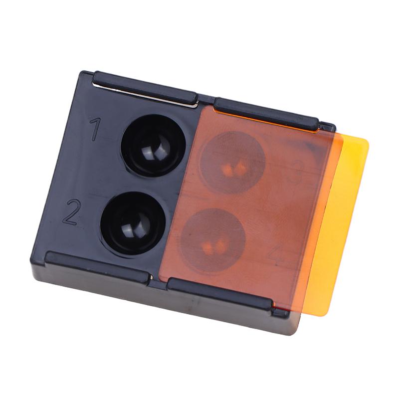 4 отверстия стоматологический затеняющий световой короб композитная смола смешивание скважина светонепроницаемый хранение Хадинг цвет тонирующий футляр стоматологический материал