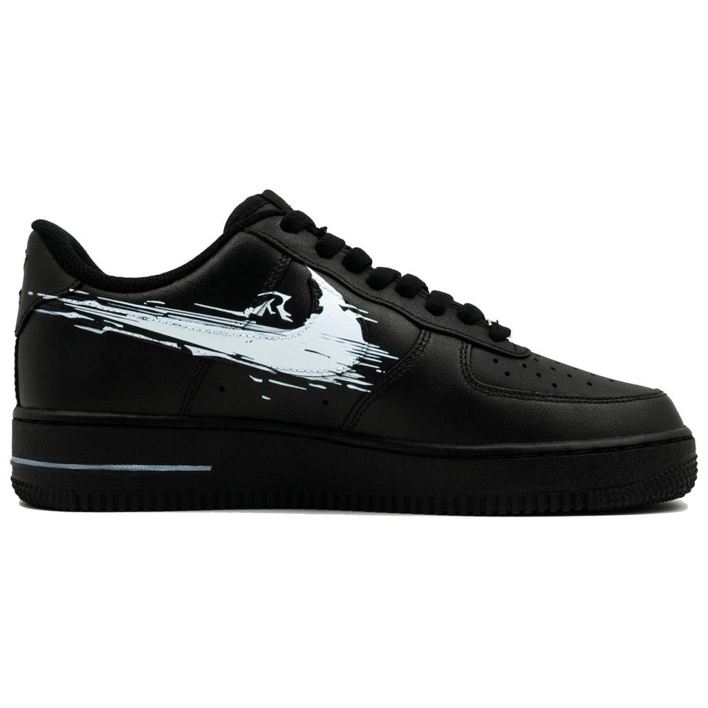Nike Air Force 1 Kaleidoscope, Toxin, Сумка для покупок Нескользящие Низкие Скейтбордические Кроссовки Унисекс Черный Белый CW2288-001(Team113-S-BOX)