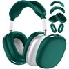 Защитный набор 4-в-1 для AirPods Max 1/2 - Прозрачные амбушюры + Силиконовое оголовье и амбушюры