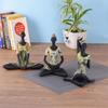 Resin Yoga Lady Showpiece For Home Decor & Office Decor (Set of 3),