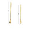 304 Stainless Steel Long Handle Stirring Spoon Coffee Tea Spoons Dessert Spoon Stirring Rod Tiny Spoon Gold Kitchen Accessories