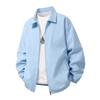 Popular Solid Color Lapel Jacket Men's New Sports and Leisure Loose Waterproof Jacket