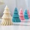 Soft Soap Mould Diagonal Striped Christmas Tree Candle Mold Home Decoration   Craft Making