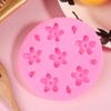 3D Sakura Shape Silicone Mold Diy Cherry Blossom Fondant Jelly Chocolate Cake Decor Tools Clay Plaster Baking Mold
