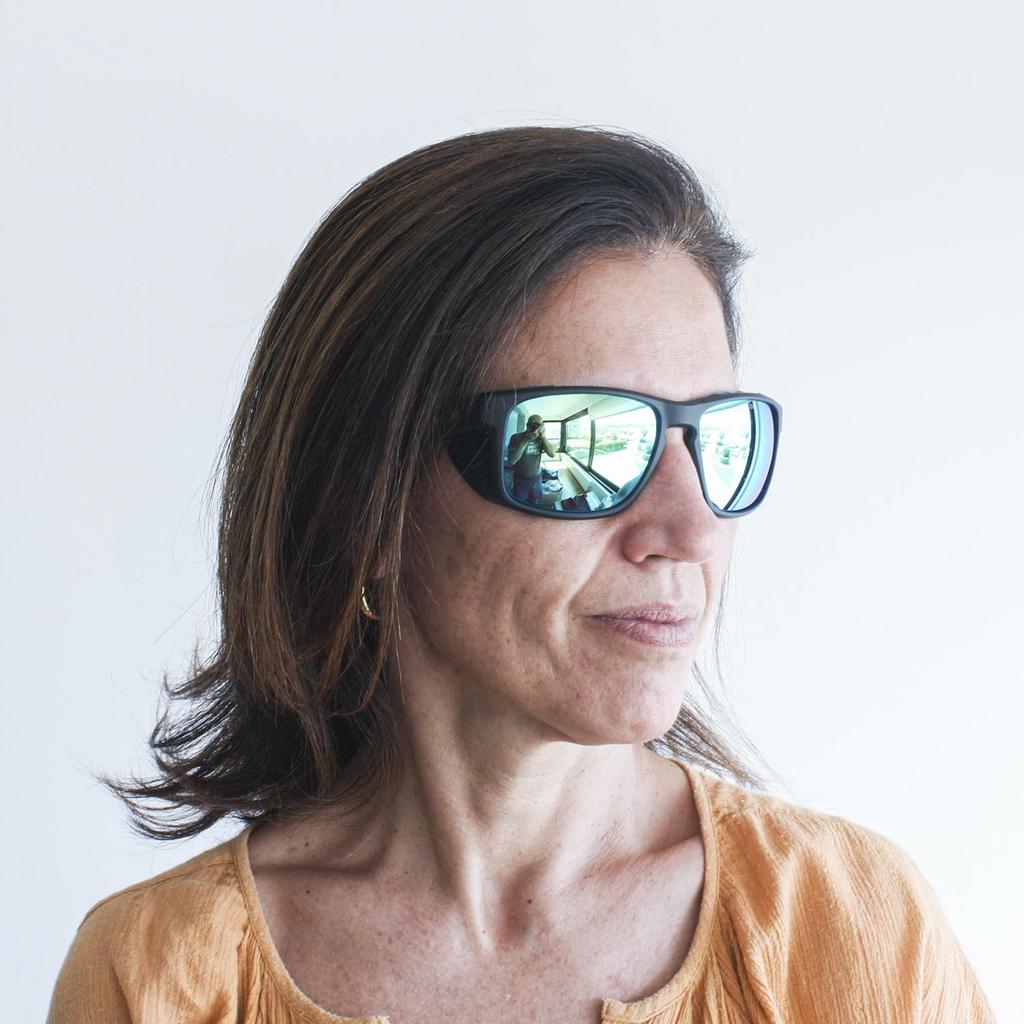 Unisex Le MORNE Sunglasses with Detachable Side UV Black REVO OCN-ECO100-2 Shields, Protection, Lightweight, Durable, (Blue Lenses) [Authentic]