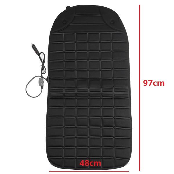 Универсальная автомобильная подушка с подогревом 12 В, чехлы на сиденья с подогревом, регулируемая автомобильная грелка, 1 пара, авто с электрическим подогревом