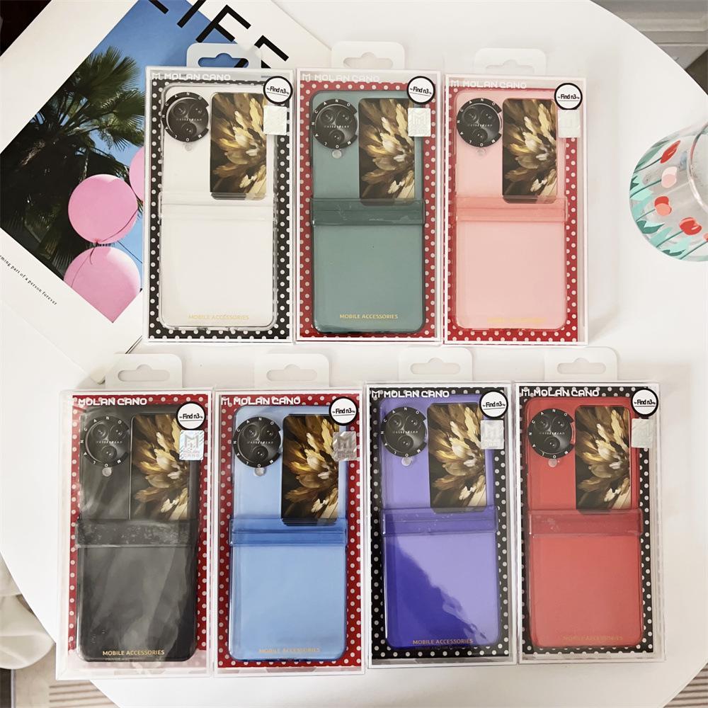 Креативный складной чехол для телефона OPPO N2-N3 Flip Hinge - прозрачный защитный чехол для мужчин и женщин