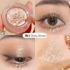 Монохромная палитра теней для век с бриллиантовым блеском, обесцвечивание теней для век, хайлайтер с блестками, водостойкий стойкий пигмент для макияжа глаз