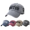 American Alphabet Baseball Cap Women's Big Head Circumference Hat Spring and Summer Embroidery Small Face Wide Brim Cap
