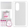 apgo Protective Skin Sticker for the Back Compatible with Honor 50 SE, Wrap Film, Foil, Vinyl - Pattern Transparent Carbon