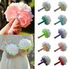 Wedding Flower Holding Flowers with Silk Satin Ribbon Wedding Bouquet Foam Flowers  Wedding