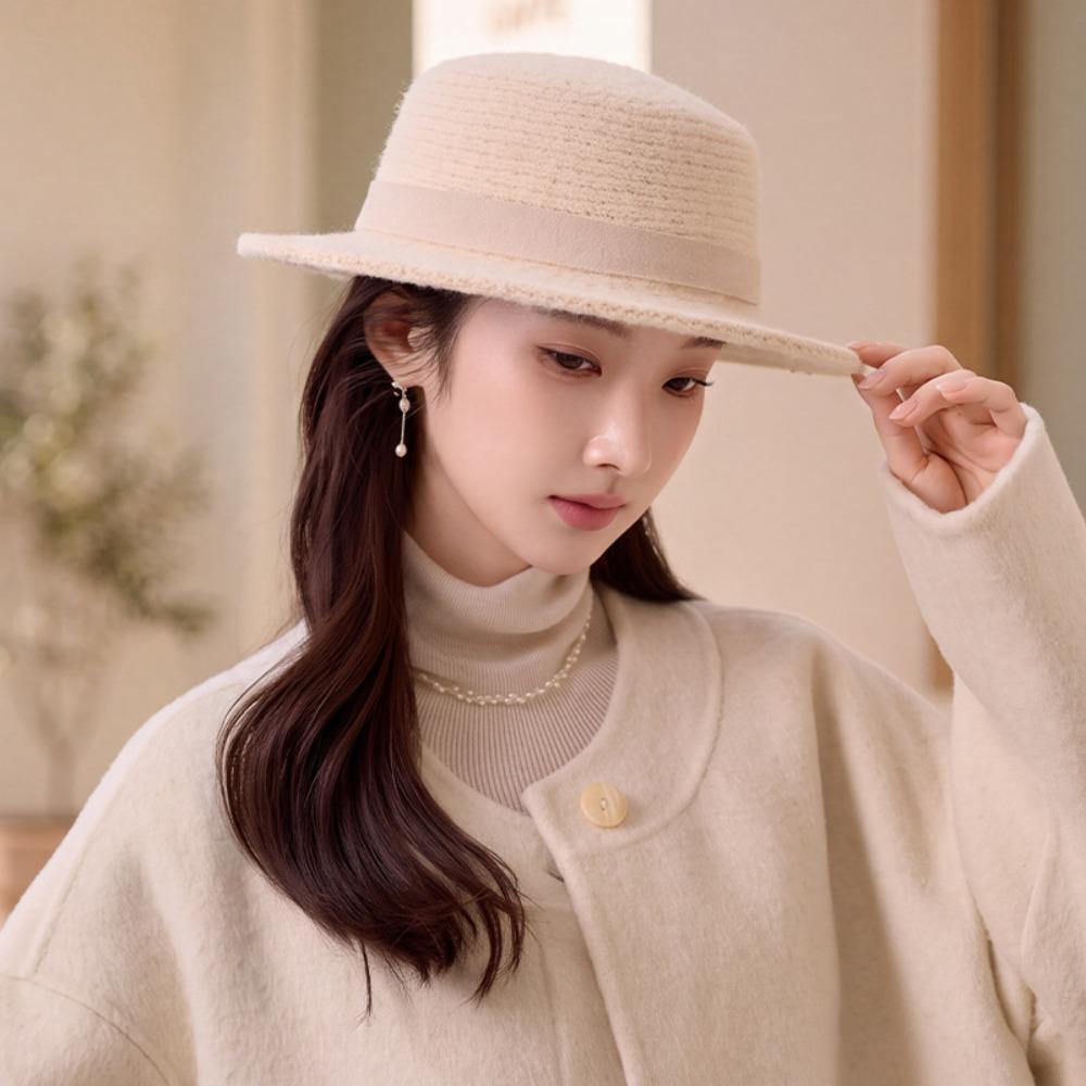 British Retro Women's Fedora Hat Fashion Commute Hat New Trilby Hat Daily Commute