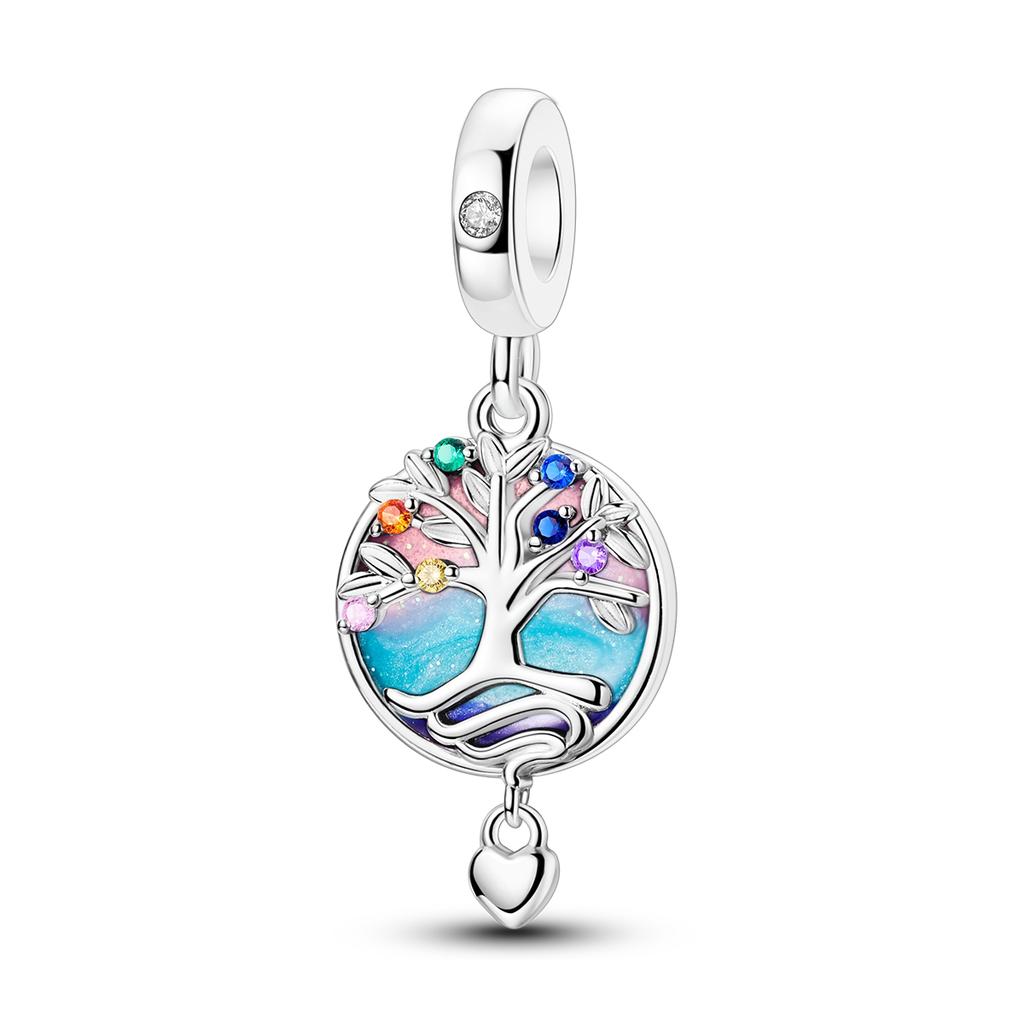 Copper Original Charms Tree Of Life Family Fit Bracelet Beads Diy For Jewelry Gift