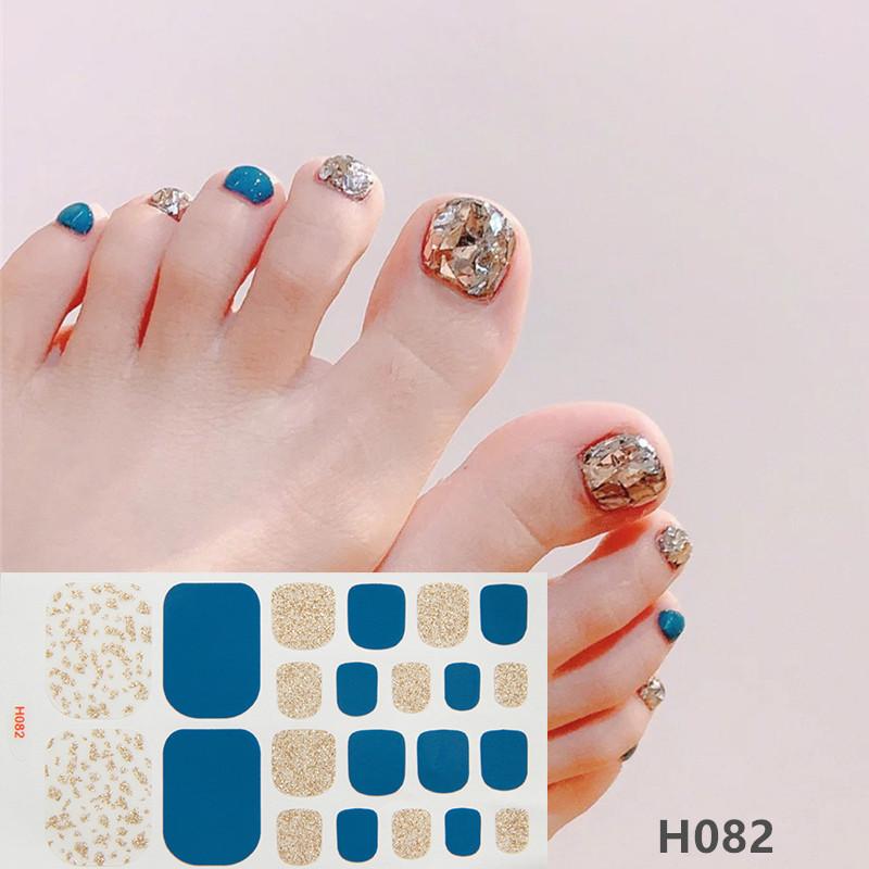 Summer New Toenail Film Nail Art Foot Paste Process Crystal Nail Oil Film Toenail Discount Goods