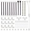95Pcs 4Pin RGB 5050 LED Connector LED Strip Light Connectors Accessories Kit