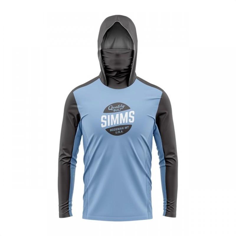 Long Sleeve Hooded Camo Fishing Shirt With Face Cover UV Protection Mosquito Repellent Saltwater Freshwater Fly Casting
