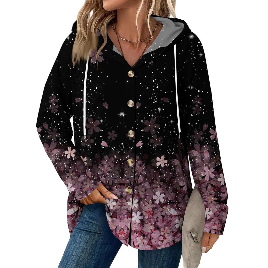 Женское модное повседневное пальто реглан с длинным рукавом и кулиской, винтажное пальто с капюшоном на пуговицах