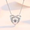 Двойная любовь, трогательное сердце, ожерелье для женщин, японское и корейское, простая цепочка с подвеской в форме сердца, ожерелье на ключицу