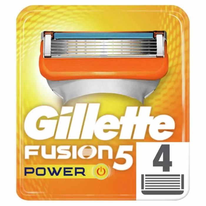 Gillette Fusion Power Сменные кассеты 4 шт.