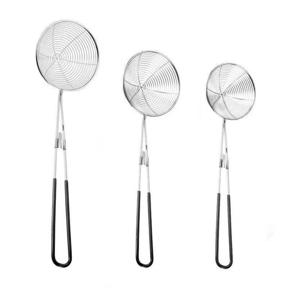6cm 8cm 10cm Pearl Colander Stainless Steel Pearl Spoon Filter New Tapioca Scoop Kitchen Utensil