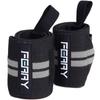 Бандажи для запястий FERRY для силовых тренировок (Набор 2) Черный / Серый