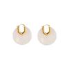 Minimalist and gentle commuter earrings resin smudge fashion high sense fresh niche design light luxury versatile earrings women