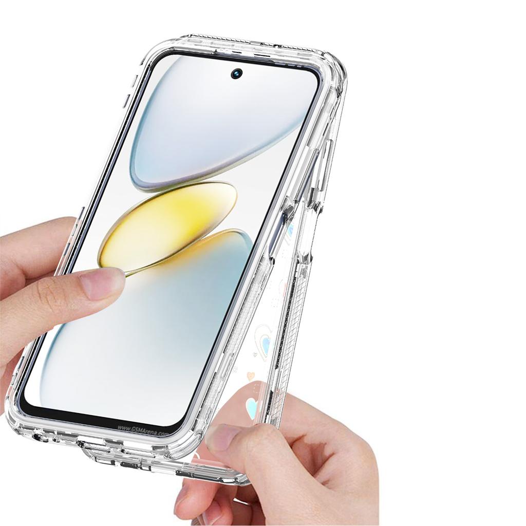 Clear Case for TECNO Spark Go 2025/Spark Go 1/Pop 9 4G/Infinix Hot 50i 4G/Smart 9 4G Acrylic TPU Phone Cover with Laser-printed Film