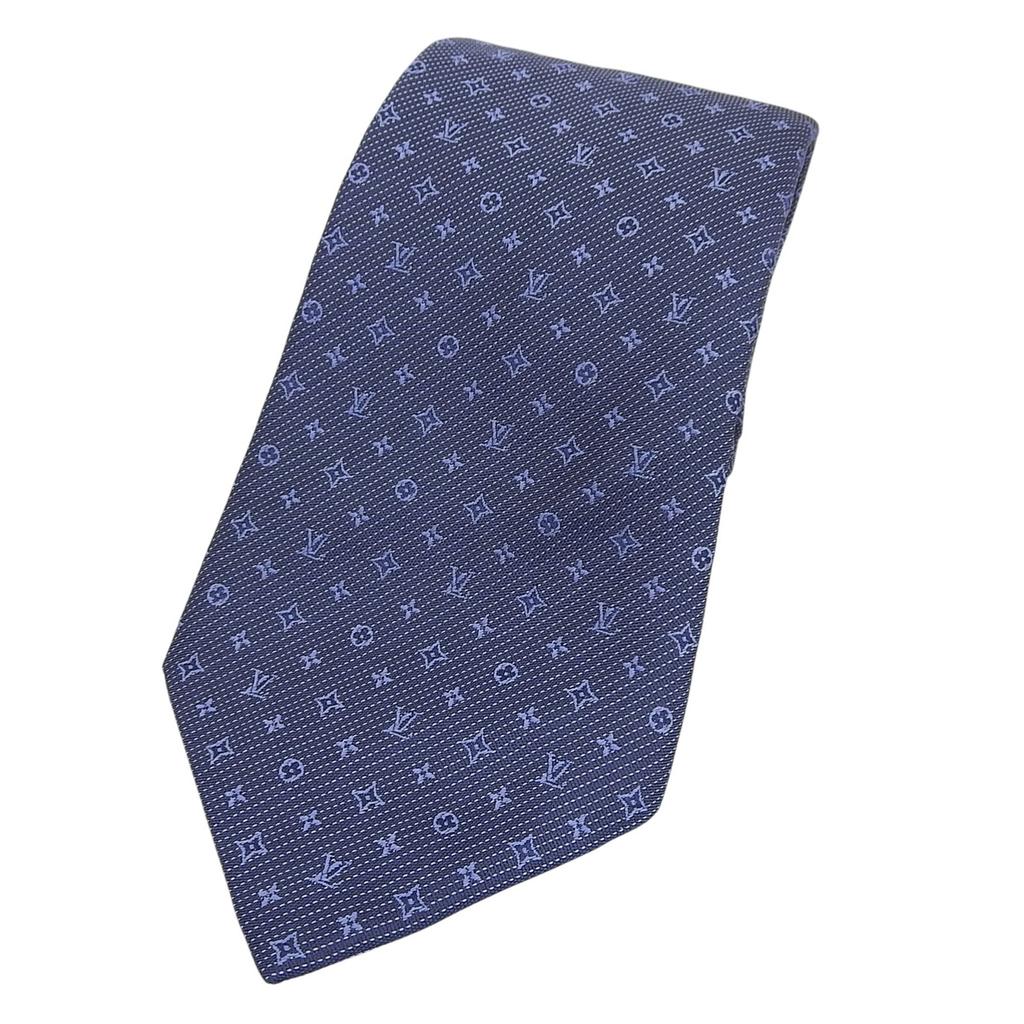 Отличный галстук-бабочка LOUIS VUITTON Monogram Classic шелковый мужской M70953 Б/у
